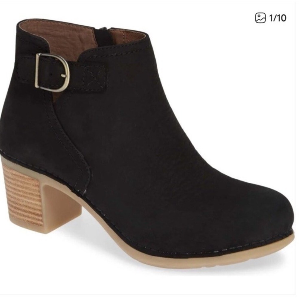 Dansko Women's Henley Boots Black Size 40 (u.s 9.5-10)  Bootie Leather